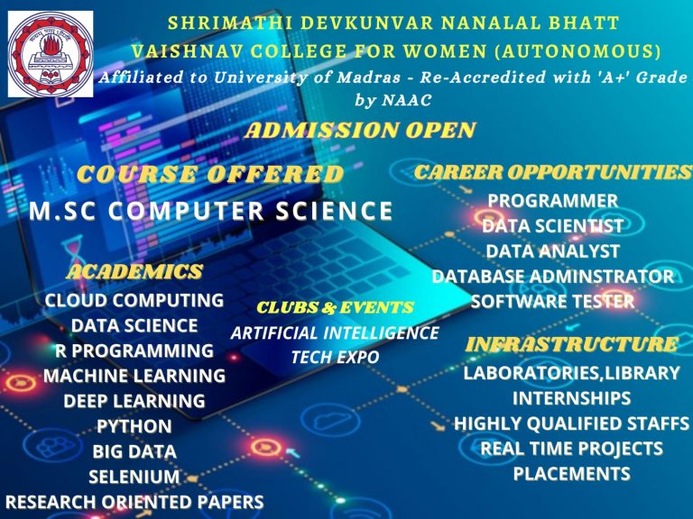 M.Sc. Computer Science – SDNB Vaishnav College for Women